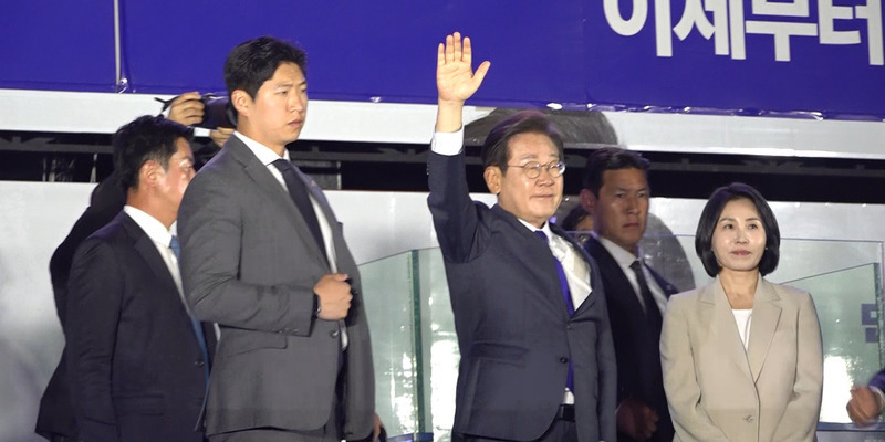 韓国大統領選で李在明氏が当選、頼・総統は協力深化に期待