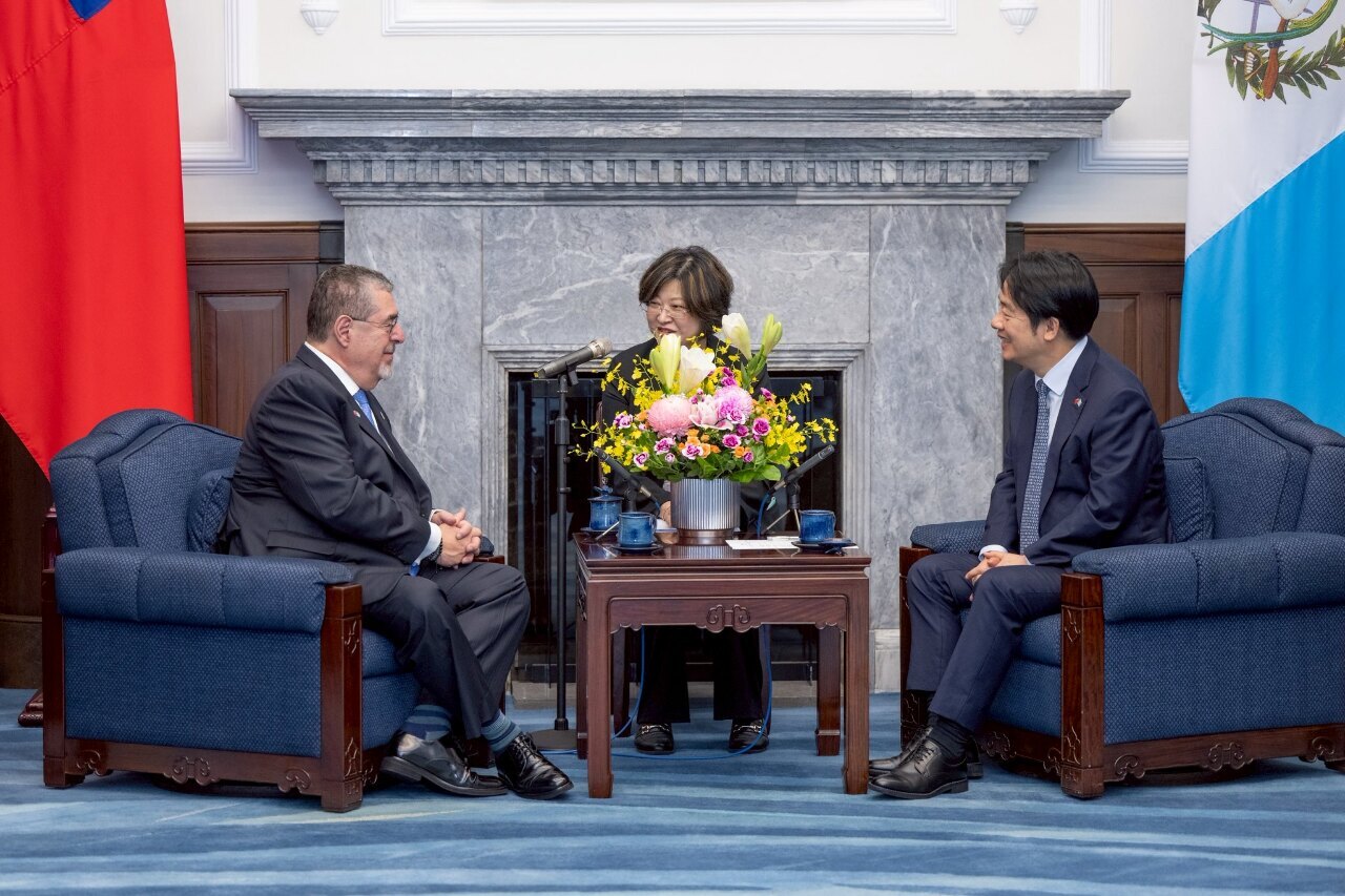 頼・総統がグアテマラ大統領と会談「投資拡大で戦略的パートナー関係を強化」